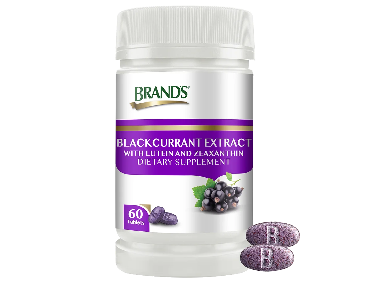 แบรนด์ แบล็กเคอร์แรนต์  ผสมลูทีนและซีแซนทีน