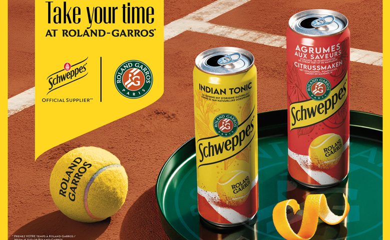 Schweppes® devient partenaire de Roland-Garros pour les trois prochaines éditions