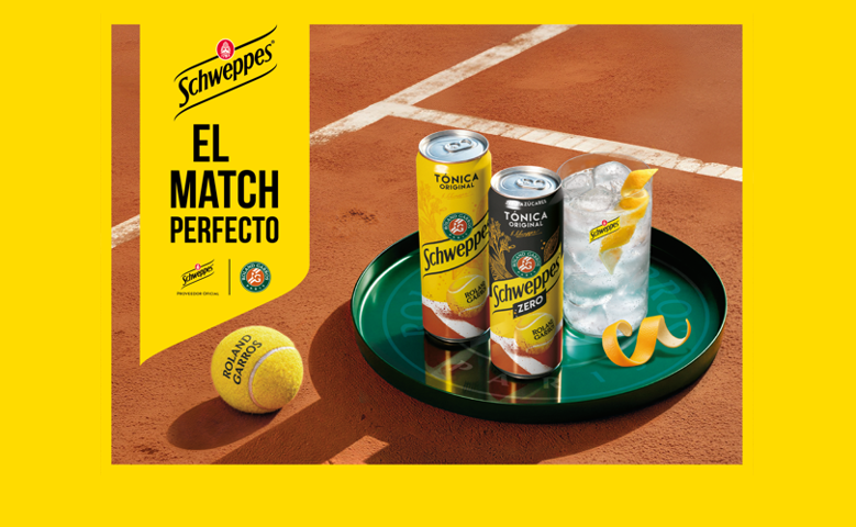 Schweppes® firma un acuerdo de colaboración con Roland-Garros para los próximos tres años