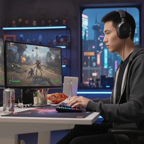 เล่นเกมหรือสตรีมเกม